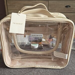 Primark Beige and Clear Cosmetic Organizer